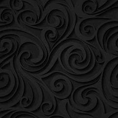 Abstract dark seamless pattern.