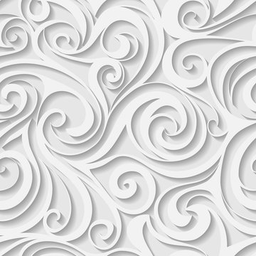 Abstract white seamless pattern.