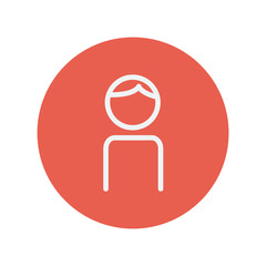 Man thin line icon