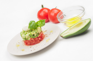 Portion of fresh salad 