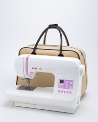 sewing machine isolated on white background