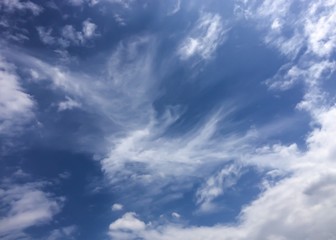 Blue sky and White clouds