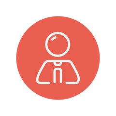 Man thin line icon