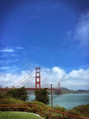 golden gate bridge in fog