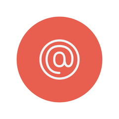 E-mail internet thin line icon