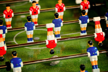 Vintage Foosball, Table Soccer or Football Kicker Game