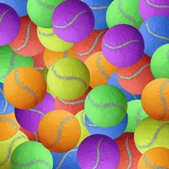 Rolgordijnen tennis ball  as sport background © leisuretime70