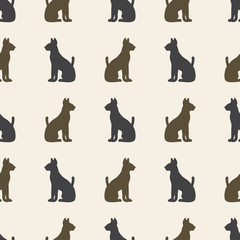 seamless pattern with cats
