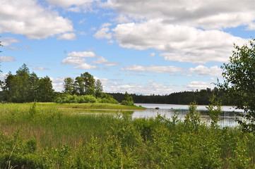 Seenlandschaft in Schweden