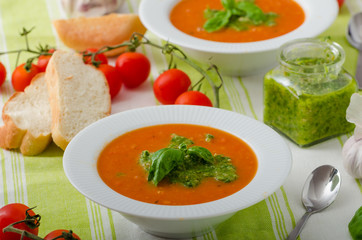 Tomato soup with gremolata
