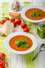 Tomato soup with gremolata