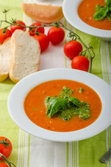 Tomato soup with gremolata