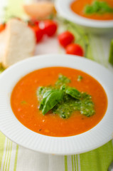 Tomato soup with gremolata