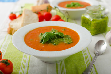 Tomato soup with gremolata