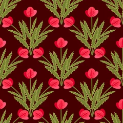 Fotobehang Floral pattern © elyomys