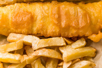 英国式フィッシュ&チップス　Fish and chips of the home U.K