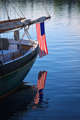 American Flag Reflection