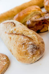 assortment of fresh baked breads