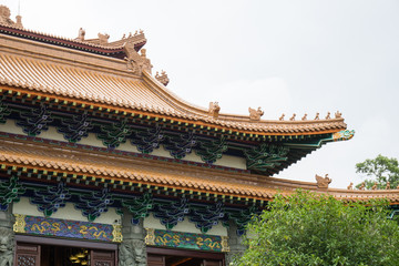 Naklejka premium Roof detail, Po Lin Monastery, Lantau Island