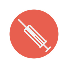 Syringe thin line icon