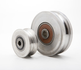 plastic wheel isolated on white background