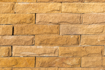 Orange brick texture on the wall background