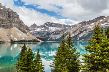 Obraz na płótnie Canvas Lake reflection in the Rocky Mountain