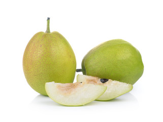 pears isolated on white background