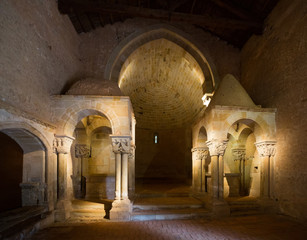 Fototapeta premium Interior of abandoned church of San Juan de Duero