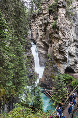 lower fall of Johnston Canyon