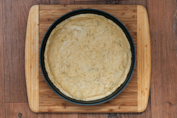 Ingredients for cake. Dough