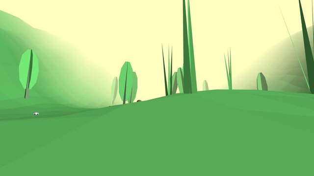 Low poly retro style bug world UHD 4k