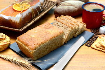 Home made whole grain bread