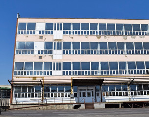 Old abandoned office building