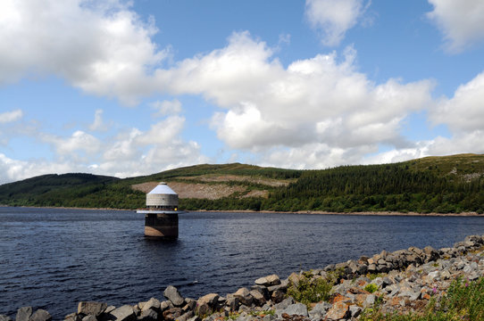 Llyn Celyn in Snowdonia.