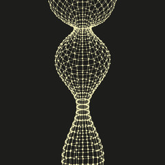 Abstract connection points and lines. Graphic design. 