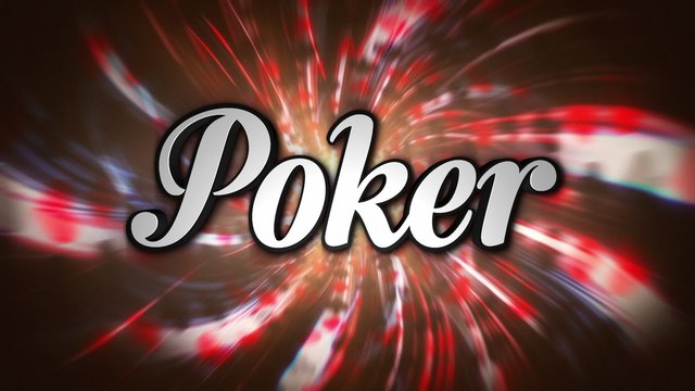 Poker Text, Loop, with Alpha Channel, 4k