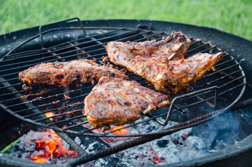 Barbecue close-up