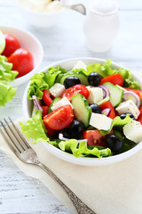 salad with tomatoes in a bowl