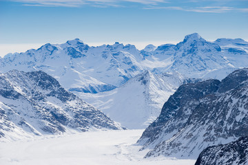 Fototapeta na wymiar Swiss mountain, Jungfrau, Switzerland, ski resort