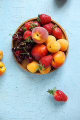 assorted summer fruits