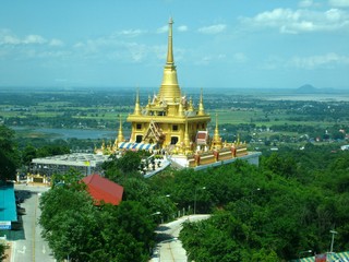 Hilltop pagoda in northern region of Thailand