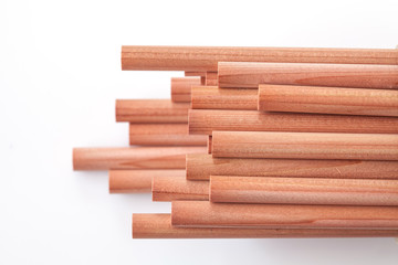 color pencil on white background