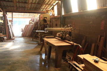 Tradition Wood Mill Factory in Thailand