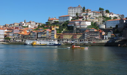 Fototapeta na wymiar Porto City From The Opposite Embankment