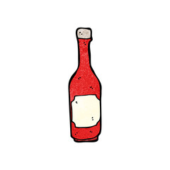 cartoon ketchup bottle