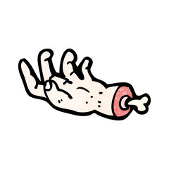 cartoon severed hand