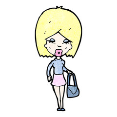 cartoon blond woman