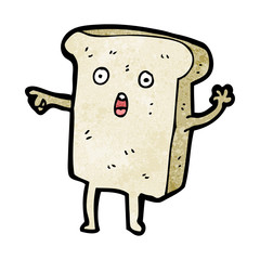 sliced bread cartoon character