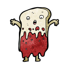 sliced bread cartoon character